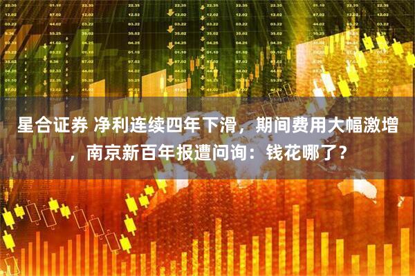星合证券 净利连续四年下滑，期间费用大幅激增，南京新百年报遭问询：钱花哪了？